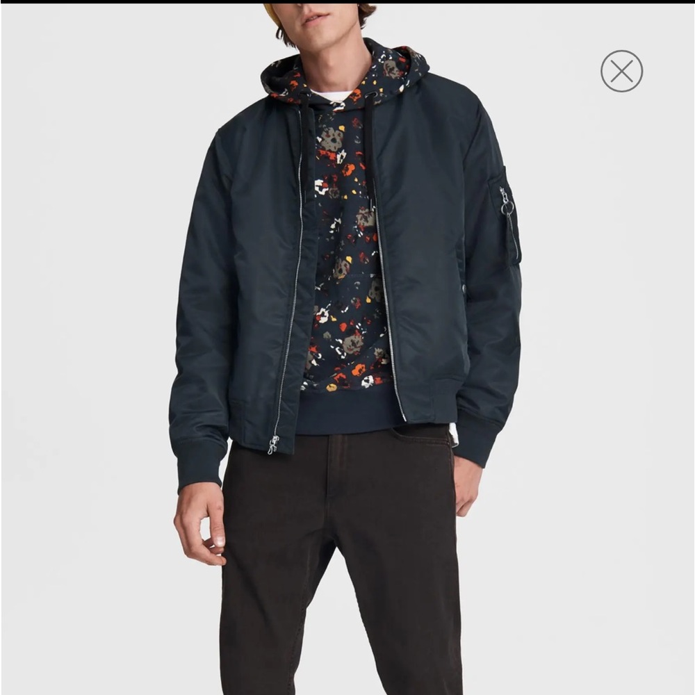 💙 Authentic Rag & Bone Manston Bomber Jacket. - Picture 8 of 8